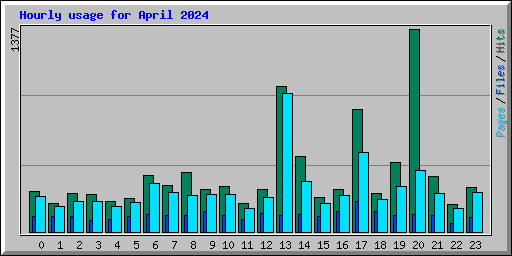 Hourly usage for April 2024