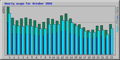 Hourly usage for October 2026